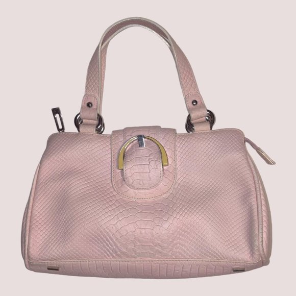 Dissona Italian Designer Pink Leather Shoulder Bag! 💖 - Picture 5 of 8